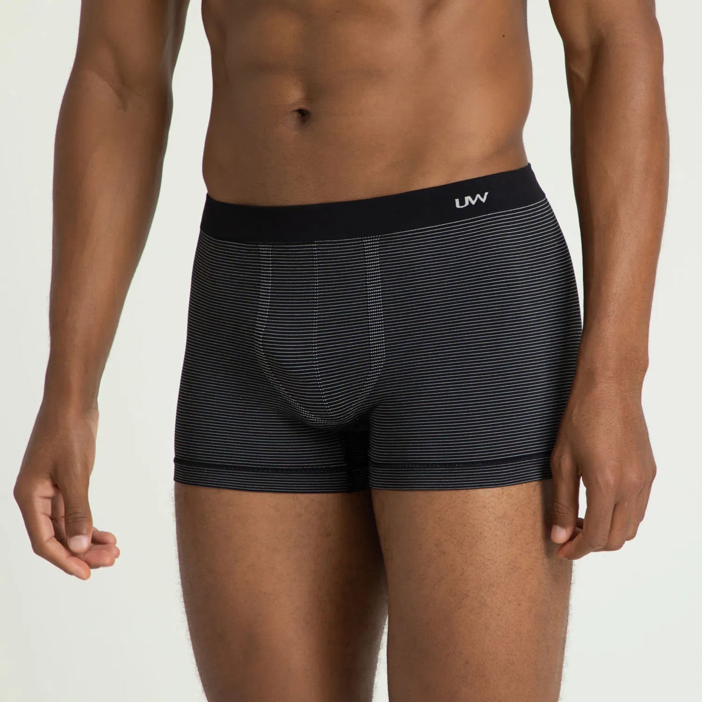 Cueca Boxer modal Preta sem costura