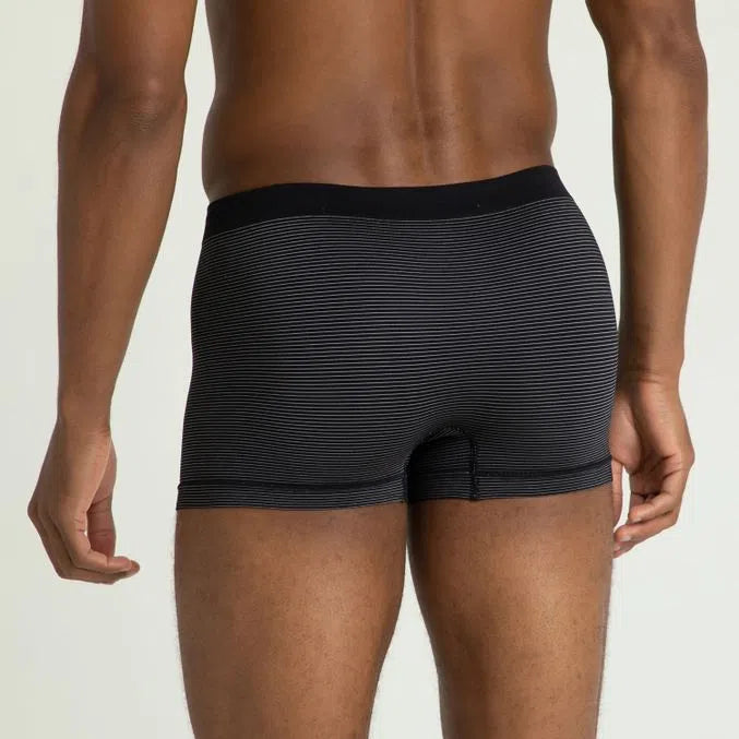 Cueca Boxer modal Preta sem costura