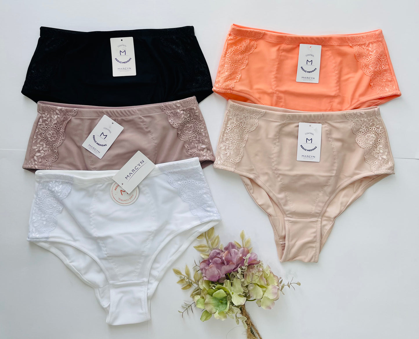 Calcinha Plus Cinta Power Renda Fit sem barriga cód.534.481