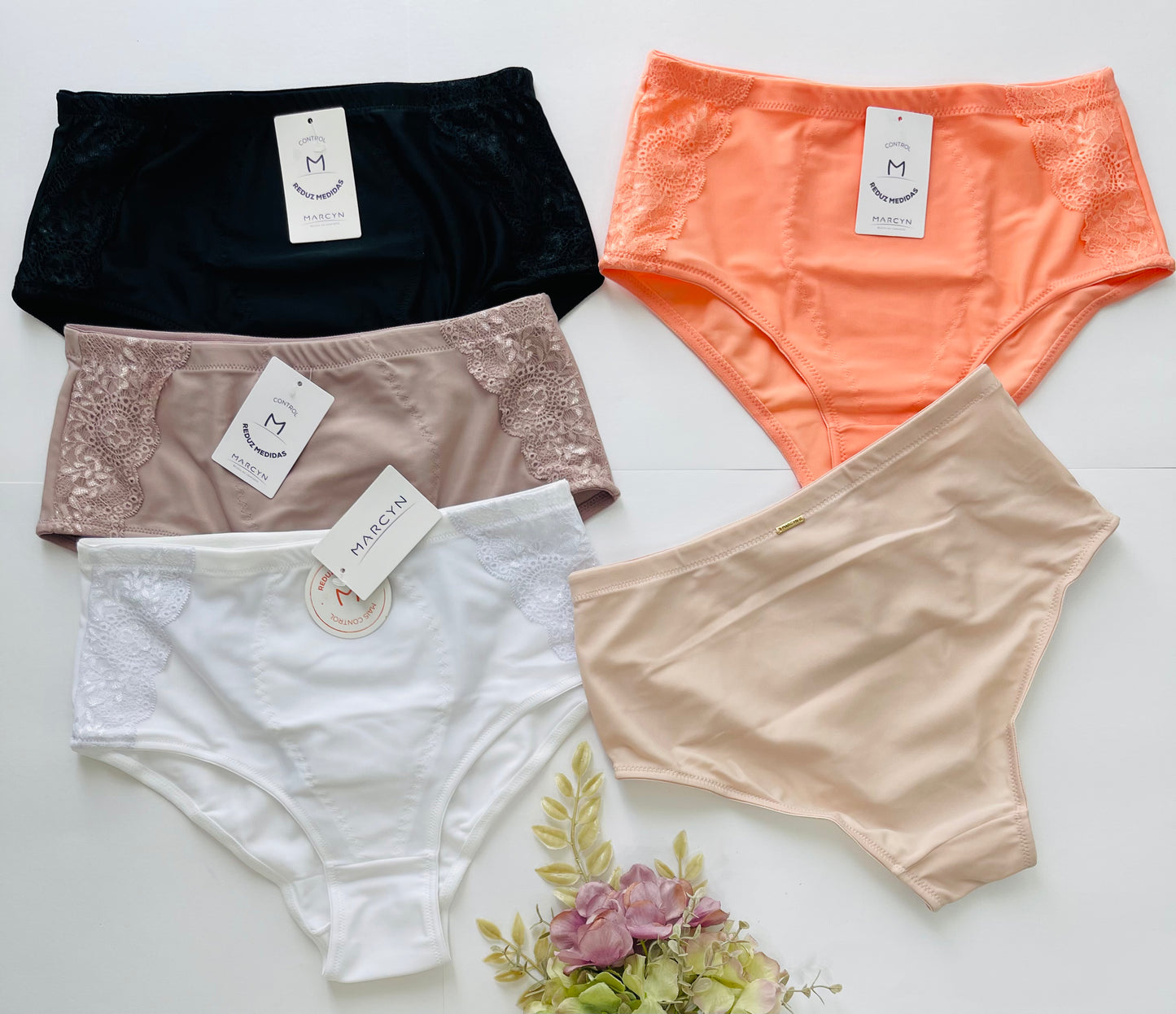 Calcinha Plus Cinta Power Renda Fit sem barriga cód.534.481