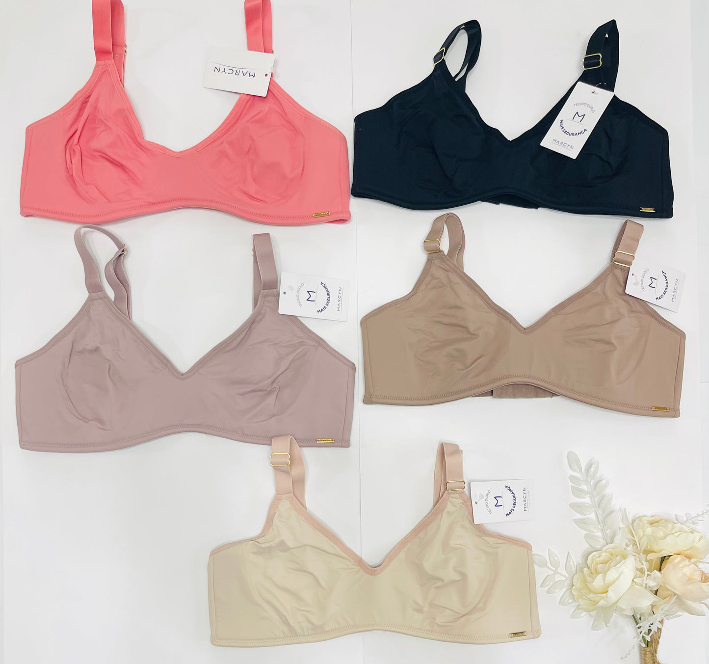 KIT COM 3 Sutiãs Top Redutor Callas cód.532.0111