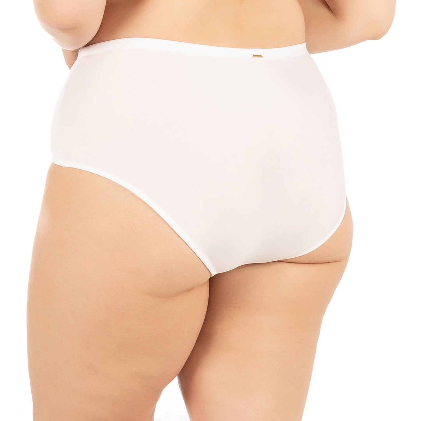 Calcinha Plus Cinta Power Renda Branco -cód.534.481