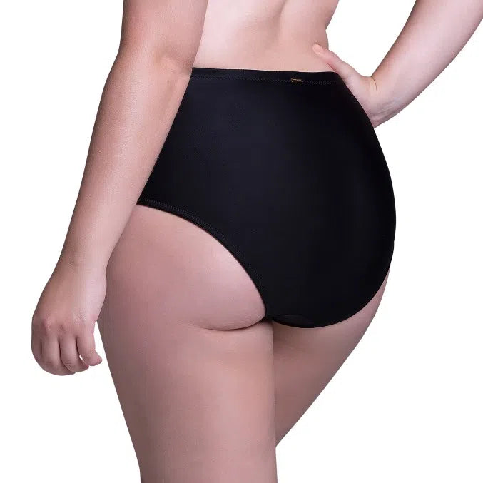 Calcinha Plus Cinta Power Renda Preto cód.534.481
